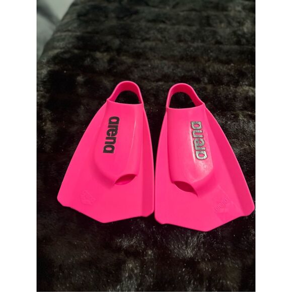 Arena Fins Powerfin Pro Pink swim fins flippers are w 7.5/8.5 M 6.5/7.5 - Picture 1 of 8